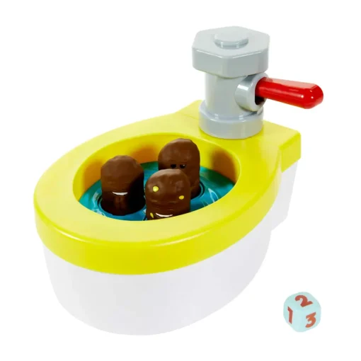 Acchiappa La Cacca Turbo, Gioco Per Bambini Con Water Giocattolo, 3 Pezzi Di Cacca, 1 Dado E Istruzioni; Giocattolo Per Bambini Dai 5 Anni In Su