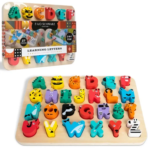 Alfabeto Puzzle Di Animali In Legno