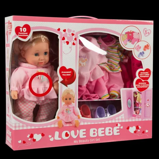 Bambola Con Vestiti E Accessori
