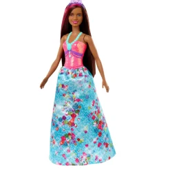 Barbie- Dreamtopia Bambola Principessa Con Ciocca Rosa, 30.5 Cm, Giocattolo Per Bambini 3+ Anni, Multicolore