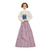 Barbie Helen Keller, Bambola Da Collezione Con Blusa E Gonna, Certificato Di Autenticita, 6+ Anni