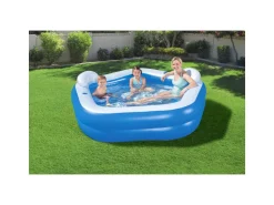 Bestway Piscina Family Pentagono 213X206X69 Cm Con Due Sedute, Due Poggiatesta E Due Portabicchieri