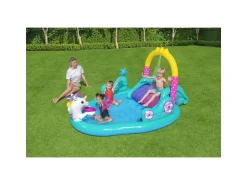Bestway Play Center Magico Unicorno 274X198X137 Cm, Con Scivolo, Gioco Anelli E Bacchetta Magica