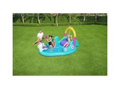 Bestway Play Center Magico Unicorno 274X198X137 Cm, Con Scivolo, Gioco Anelli E Bacchetta Magica