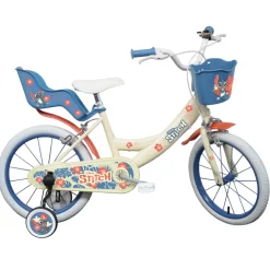 Bicicletta Da 14 Pollici Di Stitch, Con Cestino E Portabambole