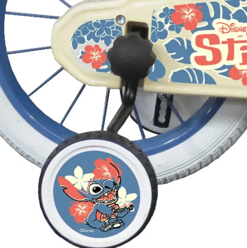 Bicicletta Da 14 Pollici Di Stitch, Con Cestino E Portabambole