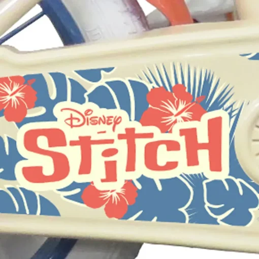 Bicicletta Da 14 Pollici Di Stitch, Con Cestino E Portabambole