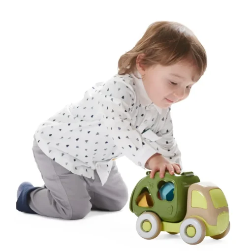 Camioncino Del Riciclo Eco+, 10 Mesi+, Veicolo A Ruote Libere Con Forme E Incastri