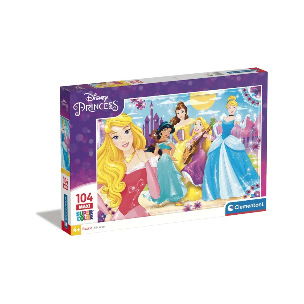 Clementoni 23714 Puzzle 104 Maxi Princess 62X42 Cm