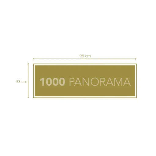 Clementoni 39607 Puzzle 1000 Pan Hqc Horses 98 X 33 Cm