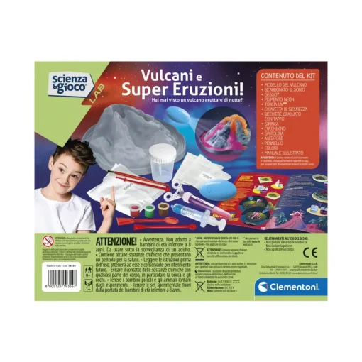 Clementoni 19354 Vulcani E Super Eruzioni Eruzioni Fluorescenti