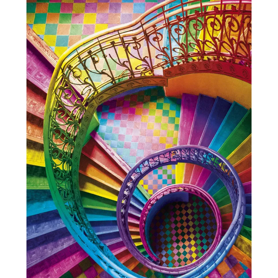 Clementoni Puzzle Colorboom Collection Stairs 500 Pezzi, Puzzle Adulti