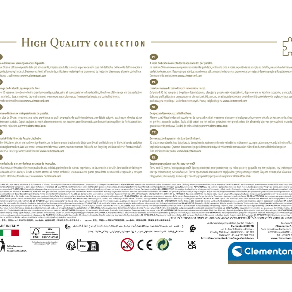 Clementoni Puzzle Colorboom Collection Stairs 500 Pezzi, Puzzle Adulti