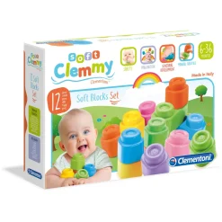 Clementoni Soft Clemmy Confezione 12 Mattoncini Morbidi
