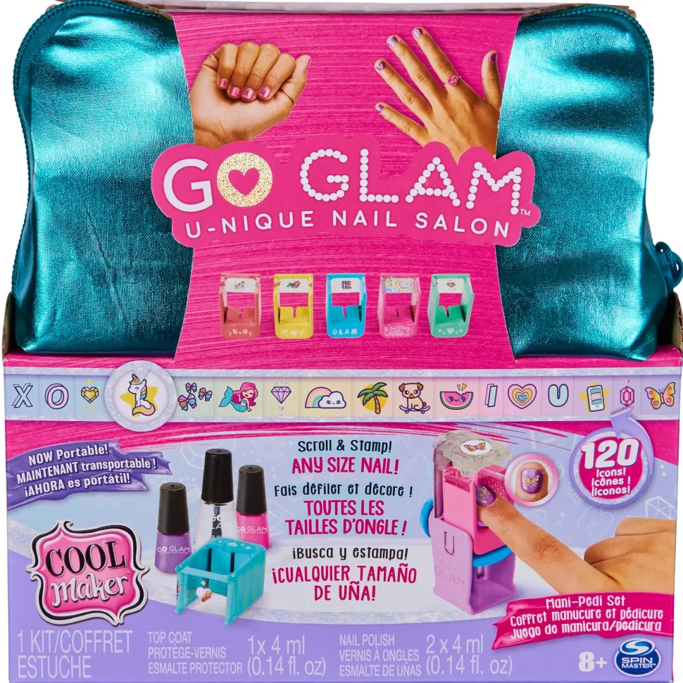 Cool Maker, Go Glam Pochette Decora Unghie, Kit Unghie Bambina, 5 Cartucce Con 120 Decorazioni, 3 Smalti Per Unghie Da Bambina, Giocattolo Per Bambine Da 8 Anni