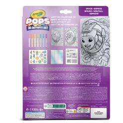 Crayola Pops 3D Activity Set Spazio E Astronauti Colora E Crea Disegni Tridimensionali