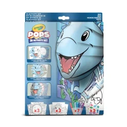 Crayola Pops 3D Activity Set Delfino E Mondo Marino Colora E Crea Disegni Tridimensionali