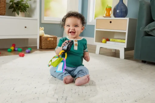 Fisher-Price Chiavi Gioca E Vai, Giocattolo Musicale Con Dentaruolo E Specchio