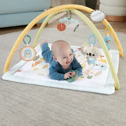 Fisher-Price Palestrina Multisensoriale Per Neonati, Tappetino Con Arco E 6 Giochi Portatili E Sensoriali Inclusi
