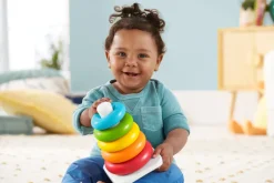 Fisher-Price Piramide 5 Anelli Eco, In Materiali Vegetali, Giocattolo Impilabile