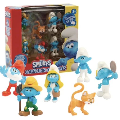 Giochi Preziosi Puffi Set 6 Personaggi Con Personaggio Esclusivo Di Birba