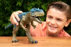Jurassic World Allosauro Furia Selvaggia, Dinosauro Con Aculei Da Combattimento E Ruggito, Azione D'Attacco Con Il Collo E Morso Attivabili Con Il Pulsante
