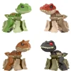Jurassic World Fierce Changers Personaggi Hidden Hatchers, Uovo Giocattolo 2 In 1 Trasformabile In Dinosauro
