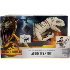 Jurassic World Super Colossal, Istinto Di Sopravvivenza Dinosauro Veloce Snodato, Giocattolo Per Bambini 4+ Anni, Hfr09