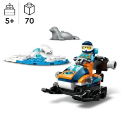 Lego City 60376 Gatto Delle Nevi Artico, Gioco Per Bambini 5+ Anni, Costruzioni Con Veicolo, Foche E Minifigure, Idea Regalo