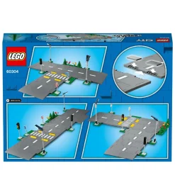Lego City 60304 Piattaforme Stradali, Set Basi Con Lampioni Fosforescenti, Semafori Giocattolo, Cartelli E Segnaletica, Toys Center