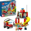 Lego City Fire 60375 Caserma Dei Pompieri E Autopompa, Camion Giocattolo Dei Vigili Del Fuoco, Giochi Per Bambini, Idee Regalo