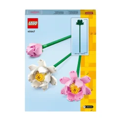 Lego Creator 40647 Fiori Di Loto, Fiori Finti Per Bambini Da 8+, Bouquet Regalo Per San Valentino, Per Lei O Lui, Donna O Uomo