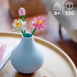 Lego Creator 40647 Fiori Di Loto, Fiori Finti Per Bambini Da 8+, Bouquet Regalo Per San Valentino, Per Lei O Lui, Donna O Uomo