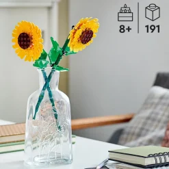 Lego Creator 40524 Girasoli, Fiori Finti Per Bambini 8+ Compatibile Con Bouquet Fiori Artificiali, Regalo Per Ragazza O Ragazzo