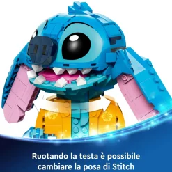 Lego Disney 43249 Stitch, Gioco Per Bambini 9+, Personaggio Da Costruire Con Parti Mobili, Idea Regalo Divertente Dal Film
