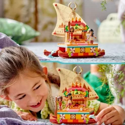 Lego Disney Princess 43210 La Barca A Vela Di Vaiana Con Mini Bamboline E Delfino, Giocattolo Creativo Per Bambine E Bambini 6+
