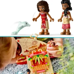 Lego Disney Princess 43210 La Barca A Vela Di Vaiana Con Mini Bamboline E Delfino, Giocattolo Creativo Per Bambine E Bambini 6+