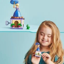 Lego Disney Princess 43214 Rapunzel Rotante, Giocattolo Da Costruire Con Mini Bambolina In Abito Di Diamante, Giochi Bambini