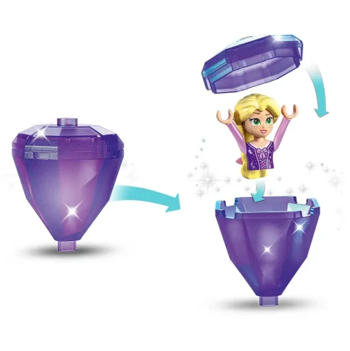 Lego Disney Princess 43214 Rapunzel Rotante, Giocattolo Da Costruire Con Mini Bambolina In Abito Di Diamante, Giochi Bambini