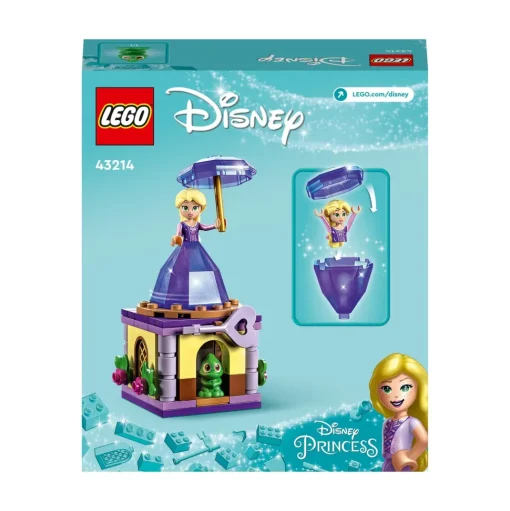 Lego Disney Princess 43214 Rapunzel Rotante, Giocattolo Da Costruire Con Mini Bambolina In Abito Di Diamante, Giochi Bambini