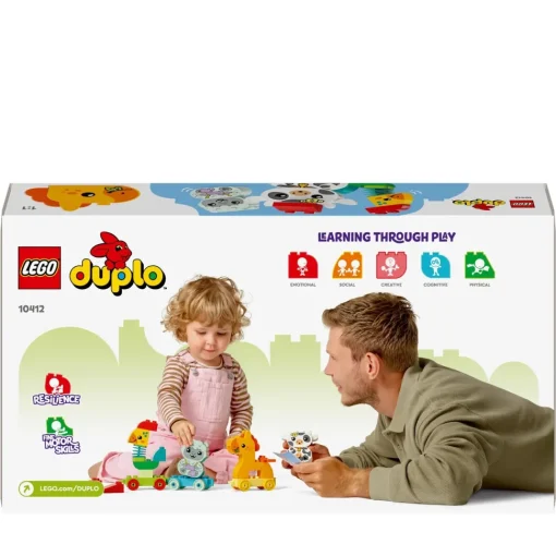 Lego Duplo 10412 Il Treno Degli Animali, Giochi Per Bambini Da 1.5 Anni, Giocattolo Educativo Per L'Apprendimento Didattico