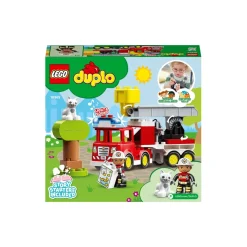 Lego Duplo Town Autopompa, Camion Giocattolo Con Luci E Sirena, Figure Pompiere E Gatto, Giochi Educativi Per Bambini, 10969