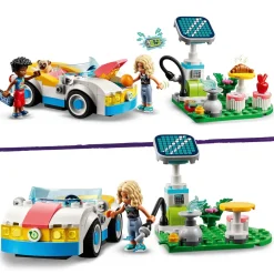 Lego Friends 42609 Auto Elettrica E Caricabatterie, Giochi Per Bambini Di 6+ Anni Con Macchina Giocattolo E 2 Mini Bamboline