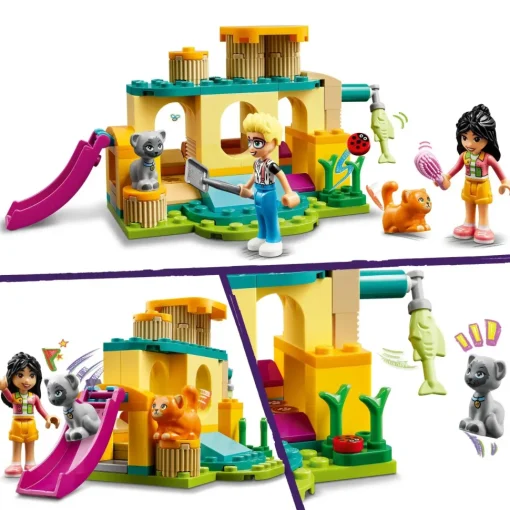 Lego Friends 42612 Avventure Nel Parco Giochi Dei Gatti, Giocattolo Con Animali E Mini Bamboline, Giochi Per Bambini 5+ Anni
