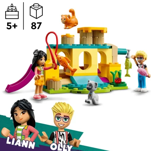 Lego Friends 42612 Avventure Nel Parco Giochi Dei Gatti, Giocattolo Con Animali E Mini Bamboline, Giochi Per Bambini 5+ Anni