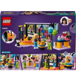 Lego Friends 42610 Karaoke Party, Giochi Musicali Per Bambini Di 6+ Anni Con Palco Girevole E 2 Mini Bamboline Di Liann E Nova