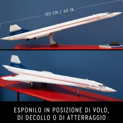 Lego Icons 10318 Concorde Kit Modellismo Da Costruire Per Adulti, Iconico Modellino Di Aereo Passeggeri, Regalo Uomo O Donna