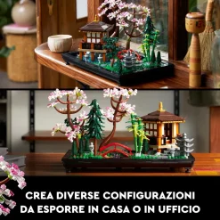 Lego Icons 10315 Il Giardino Tranquillo, Kit Giardino Botanico Zen Per Adulti Con Fiori Di Loto, Regalo Per Donna E Uomo