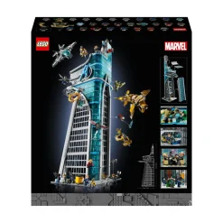 Lego Marvel 76269 Torre Degli Avengers, Kit Modellismo Per Adulti Con Modellino Di Aereo E 31 Minifigure, Regalo Uomo O Donna