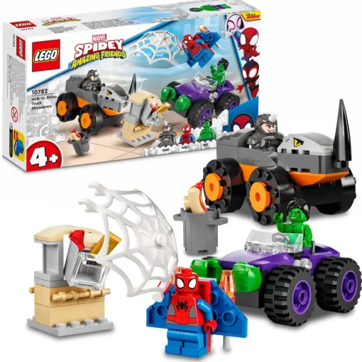 Lego Marvel Spidey E I Suoi Fantastici Amici Resa Dei Conti Tra Hulk E Rhino, Monster Truck, Giocattolo Per Bambini 4+, 10782